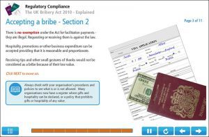 Bribery Act Screenshot Example 2