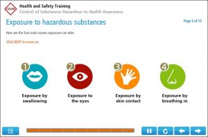COSHH Awareness Online Training Screenshot 2