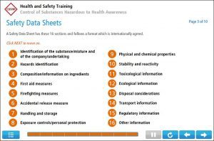 COSHH Awareness Online Training Screenshot 1