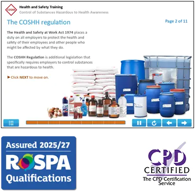 Online COSHH Training Course
