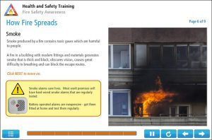 Example screens of Fire Safety Awareness Training 3
