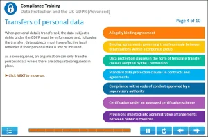 Data Protection and the GDPR Advanced Online Course Example 4