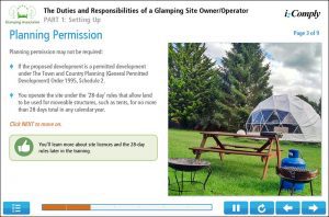 Responsibilities of a Glamping Site Owner Example Screenshot 1