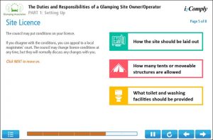 Responsibilities of a Glamping Site Owner Example Screenshot 2