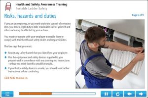 Ladder Safety Awareness Online Training Screenshot 2