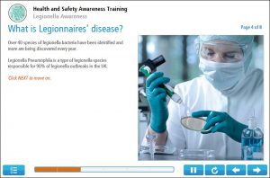 Legionella Awareness Online Training Screenshot 1