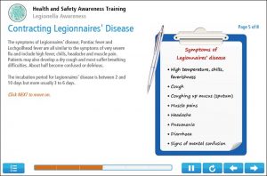 Legionella Awareness Online Training Screenshot 2