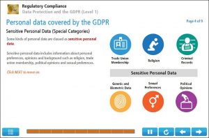 Data Protection and the GDPR (Level 1) Online Training Screenshot 3
