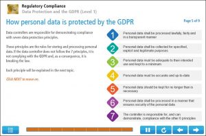 Data Protection and the GDPR (Level 1) Online Training Screenshot 1