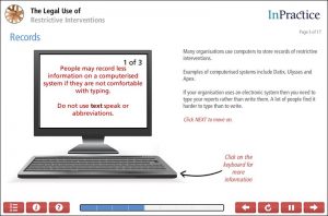 Legal Use of Restrictive Intervations Screenshot 2