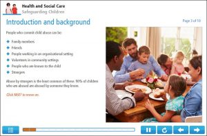 Safeguarding Children Example Screenshot 1