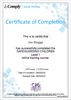 Safeguarding Children (Level 1) Online Training Course - i2comply