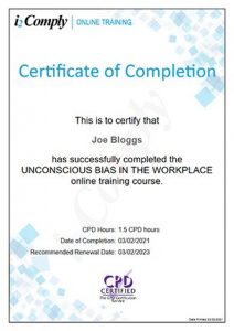 Unconscious Bias Certificate