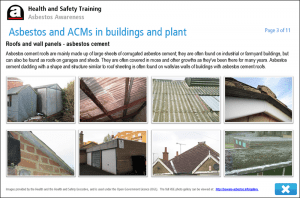 Online Asbestos Awareness Course Screenshot 3