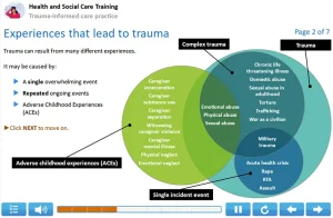 Trauna-informed care training example 1 Trauna-informed care training example 1
